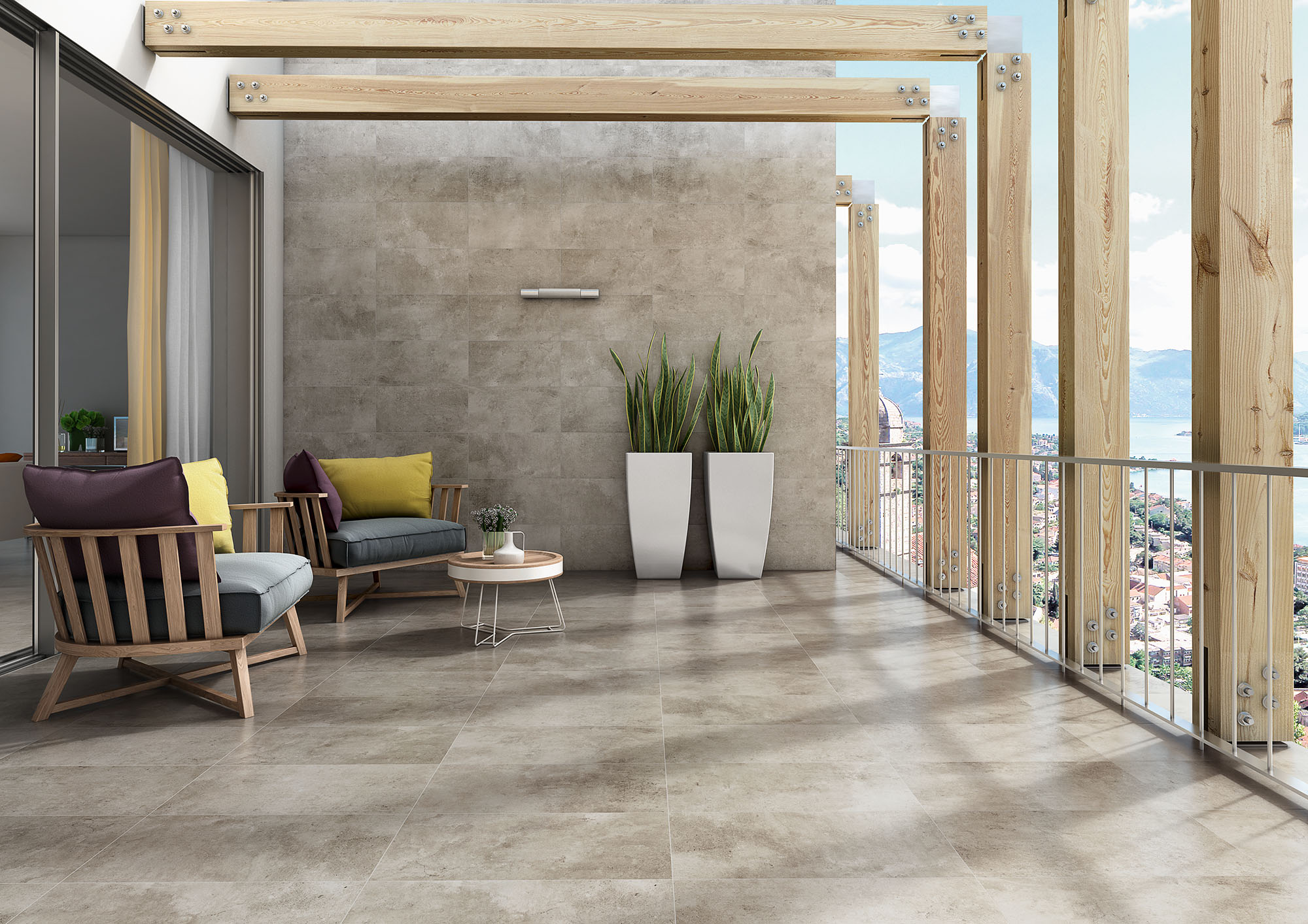 Inspiration sol - anzile carrelage - carreaux effet béton - imitation béton ciment - design idées maison sol - Glade_Amb46_terraco_V2